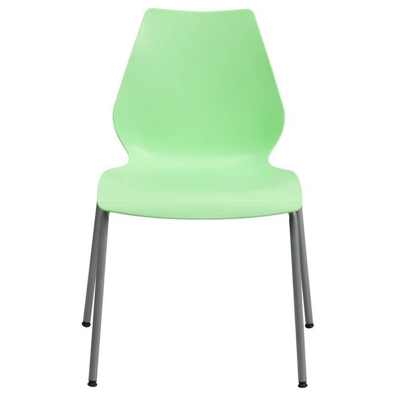 Multipurpose Home Office Stack Chair with Lumbar Support