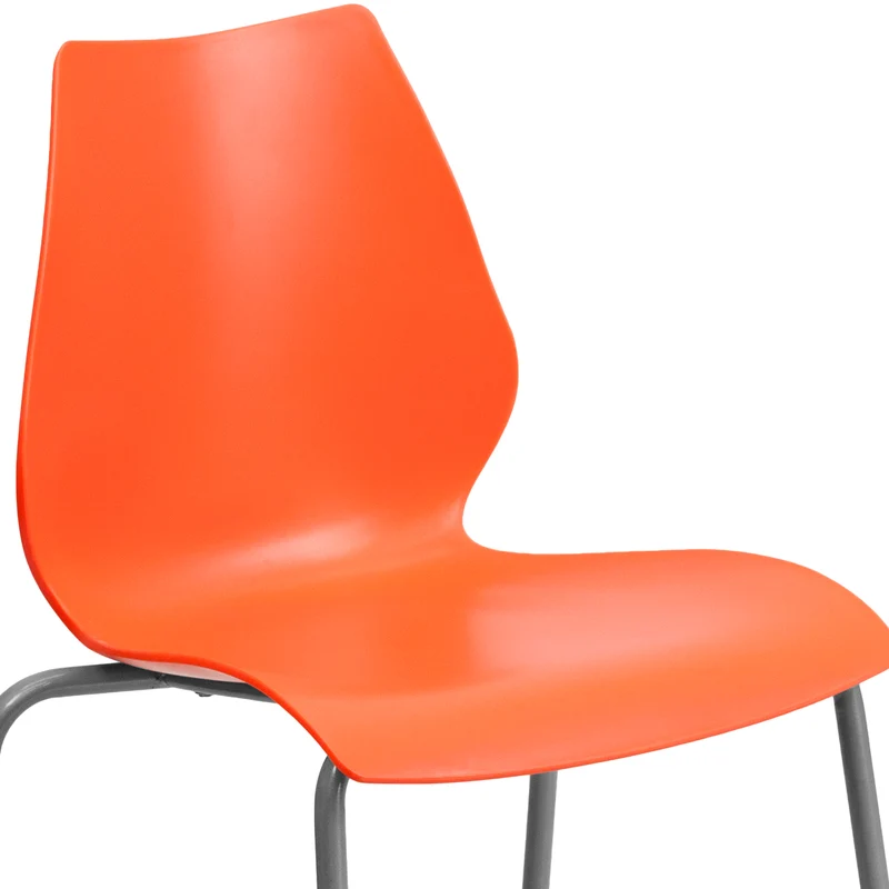 Multipurpose Home Office Stack Chair with Lumbar Support