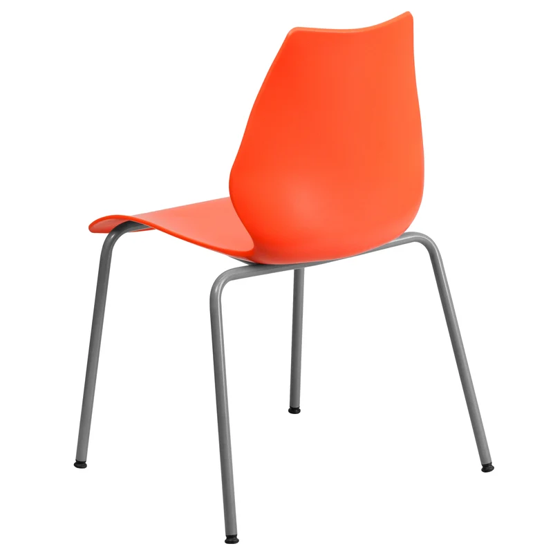 Multipurpose Home Office Stack Chair with Lumbar Support
