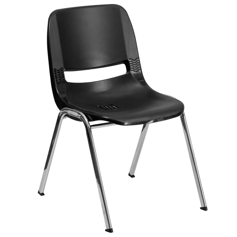 Ergonomic Shell Stack Chair - 16" Seat Daycare Home School