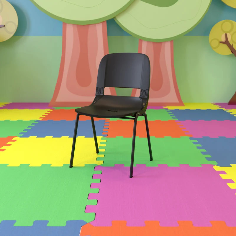 Ergonomic Shell Stack Chair - 16" Seat Daycare Home School