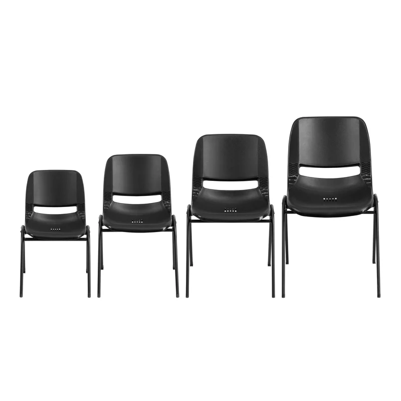 Ergonomic Shell Stack Chair - 16" Seat Daycare Home School