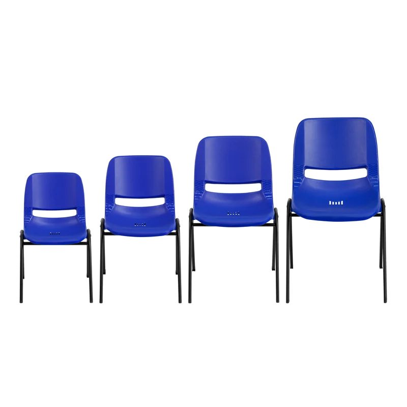 Ergonomic Shell Stack Chair - 16" Seat Daycare Home School