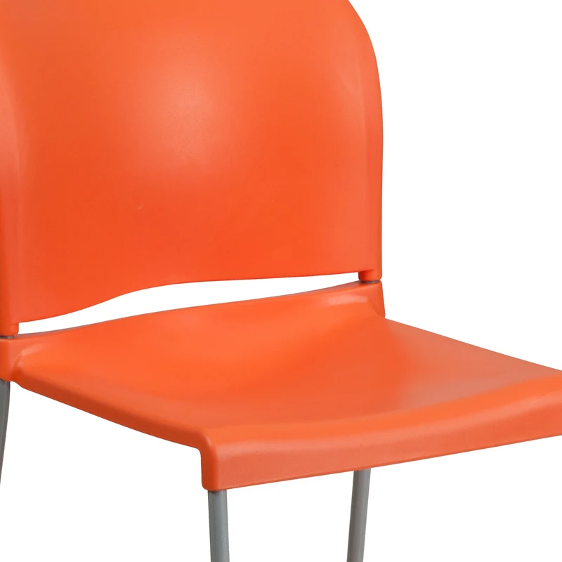 Home and Office Guest Chair Full Back Contoured Sled Base Stack Chair