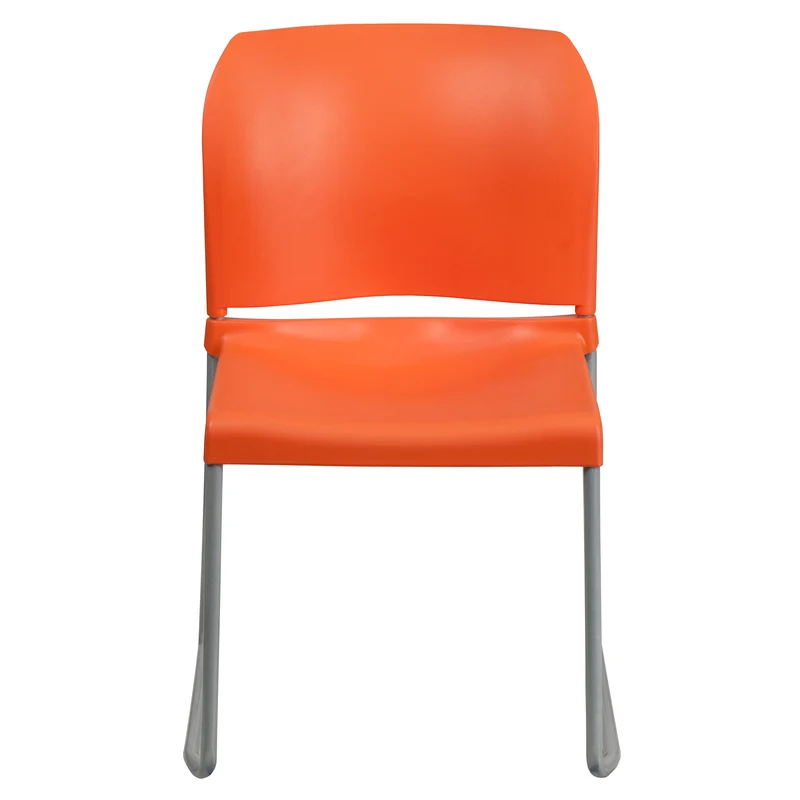 Home and Office Guest Chair Full Back Contoured Sled Base Stack Chair