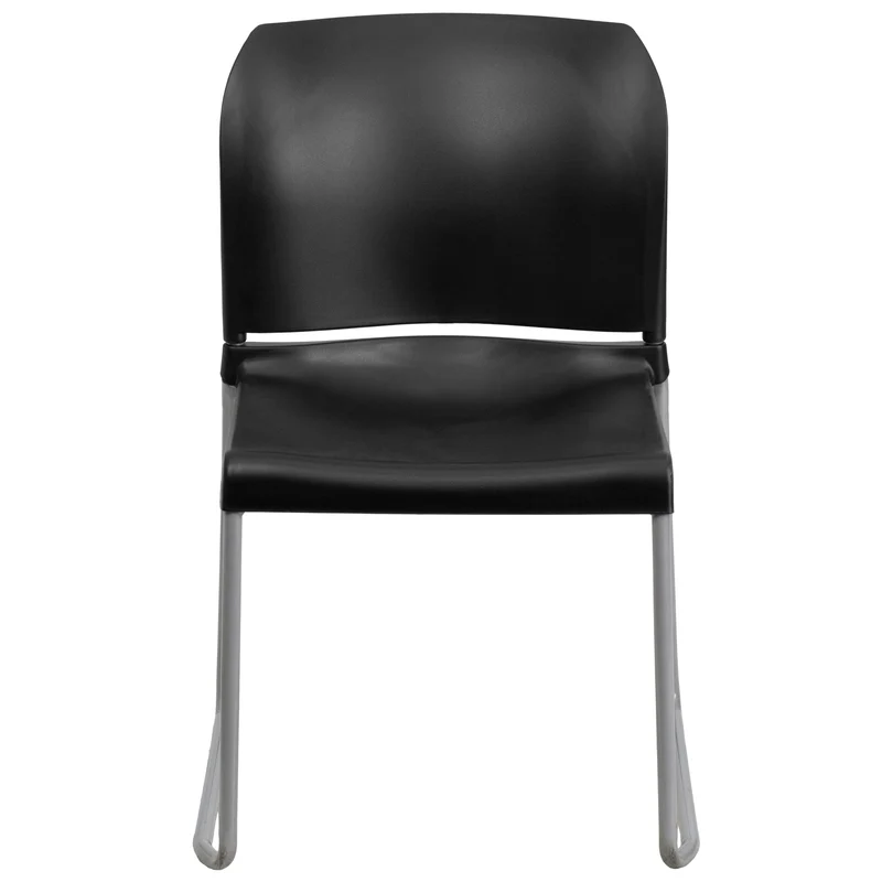 Home and Office Guest Chair Full Back Contoured Sled Base Stack Chair