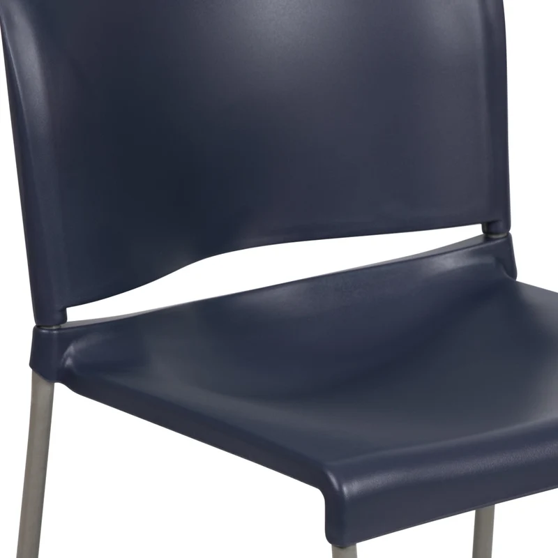 Home and Office Guest Chair Full Back Contoured Sled Base Stack Chair