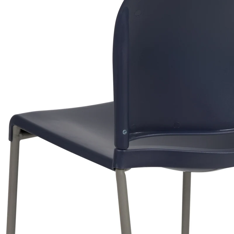 Home and Office Guest Chair Full Back Contoured Sled Base Stack Chair