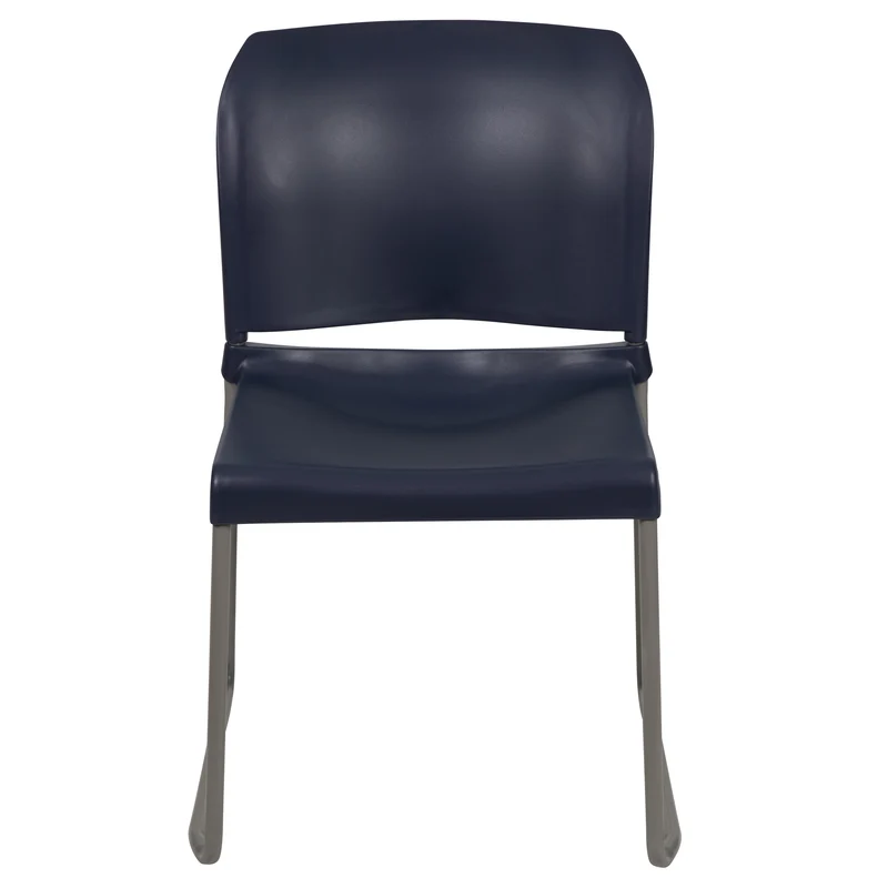 Home and Office Guest Chair Full Back Contoured Sled Base Stack Chair