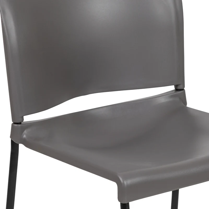 Home and Office Guest Chair Full Back Contoured Sled Base Stack Chair