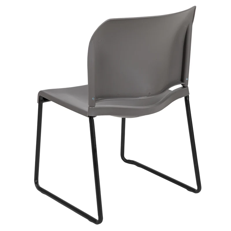 Home and Office Guest Chair Full Back Contoured Sled Base Stack Chair