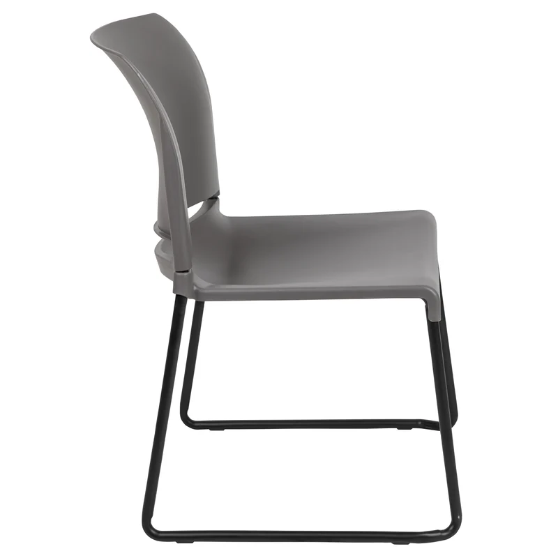 Home and Office Guest Chair Full Back Contoured Sled Base Stack Chair