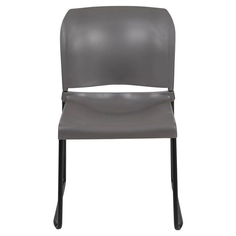 Home and Office Guest Chair Full Back Contoured Sled Base Stack Chair