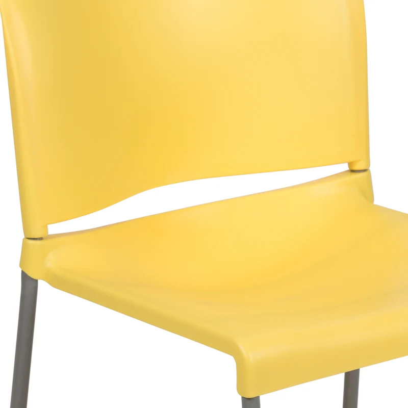 Home and Office Guest Chair Full Back Contoured Sled Base Stack Chair
