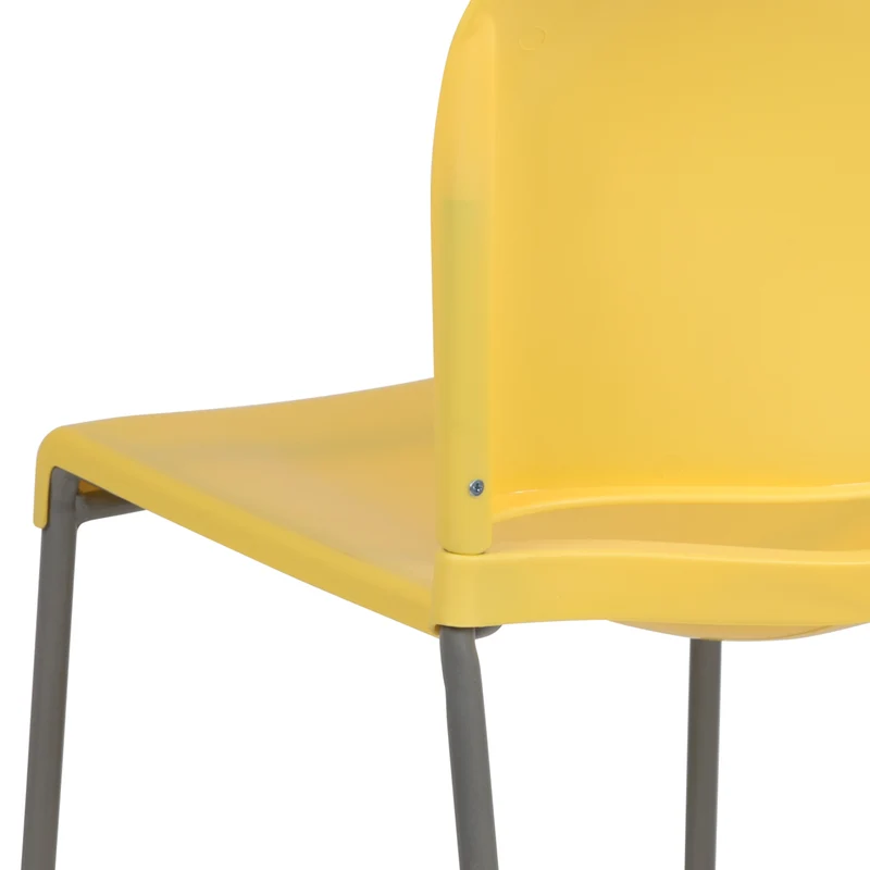 Home and Office Guest Chair Full Back Contoured Sled Base Stack Chair