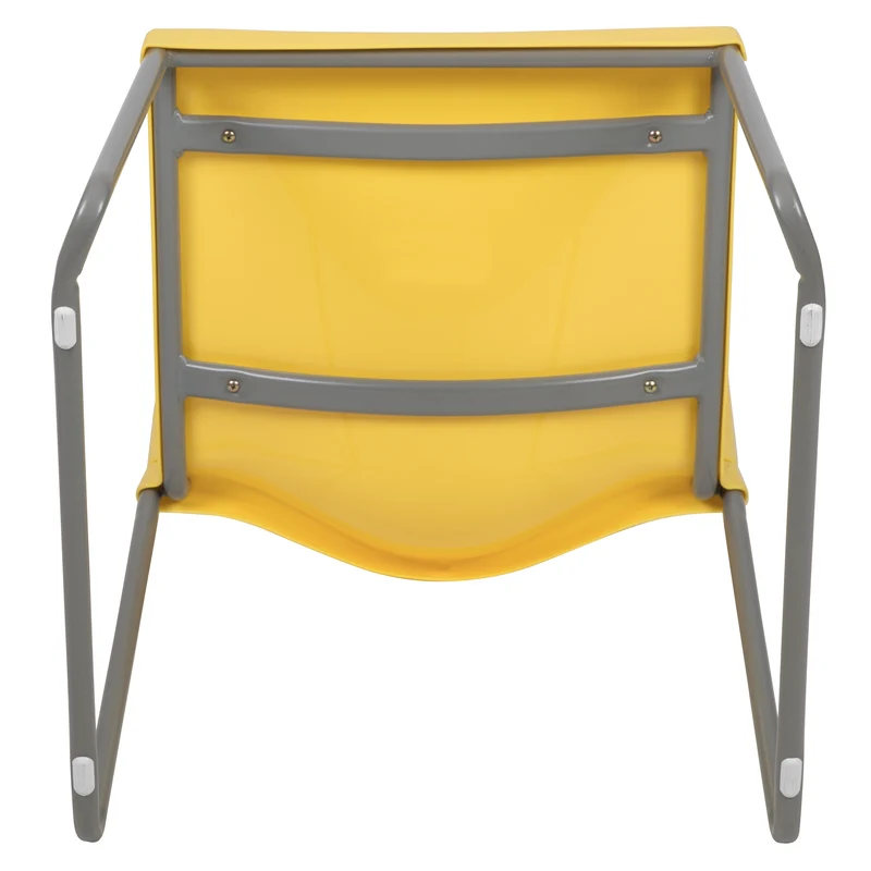 Home and Office Guest Chair Full Back Contoured Sled Base Stack Chair