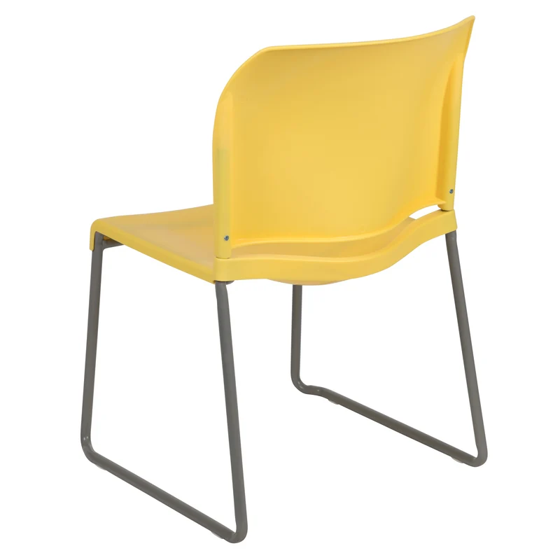 Home and Office Guest Chair Full Back Contoured Sled Base Stack Chair
