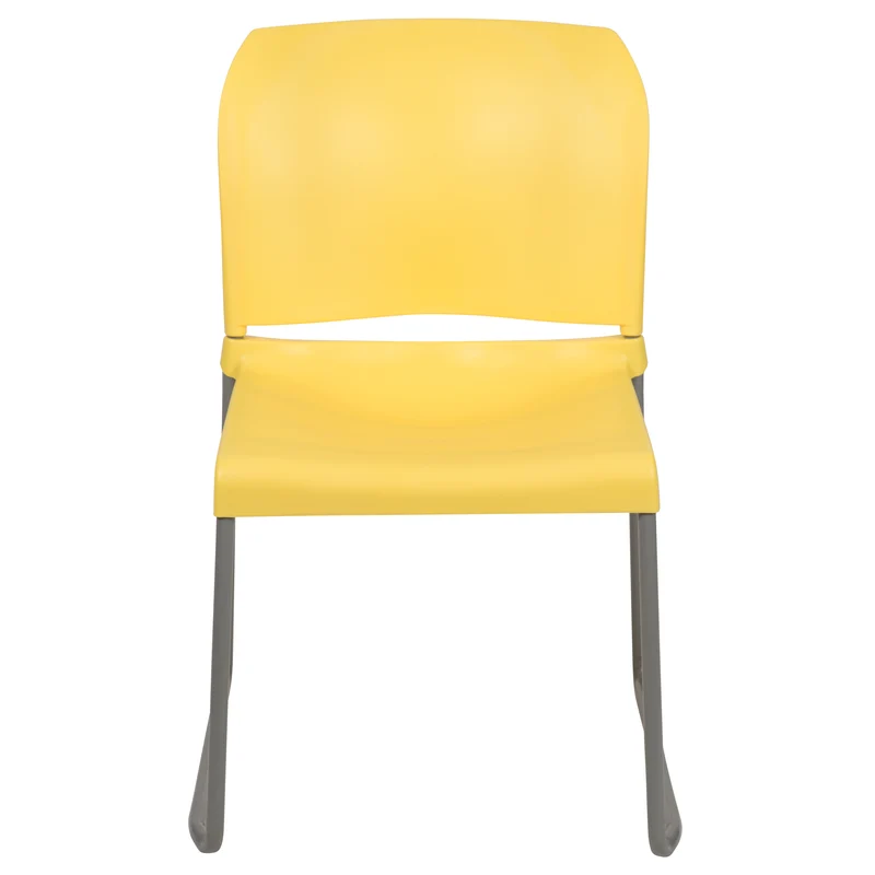 Home and Office Guest Chair Full Back Contoured Sled Base Stack Chair