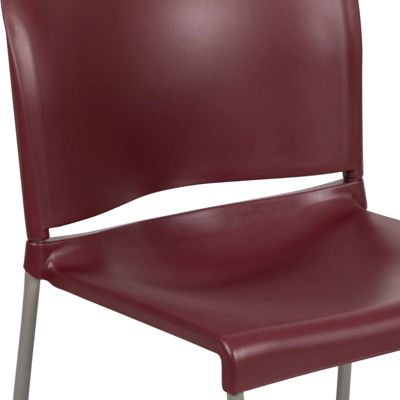 Home and Office Guest Chair Full Back Contoured Sled Base Stack Chair