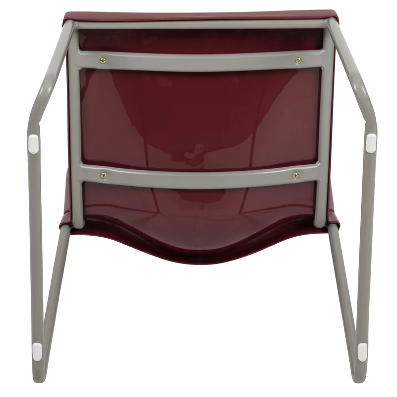 Home and Office Guest Chair Full Back Contoured Sled Base Stack Chair