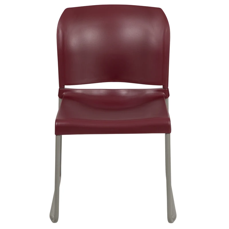 Home and Office Guest Chair Full Back Contoured Sled Base Stack Chair