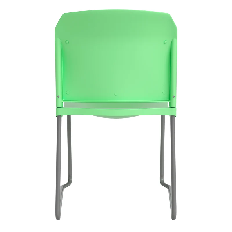 Home and Office Guest Chair Full Back Contoured Sled Base Stack Chair