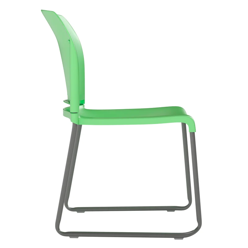 Home and Office Guest Chair Full Back Contoured Sled Base Stack Chair