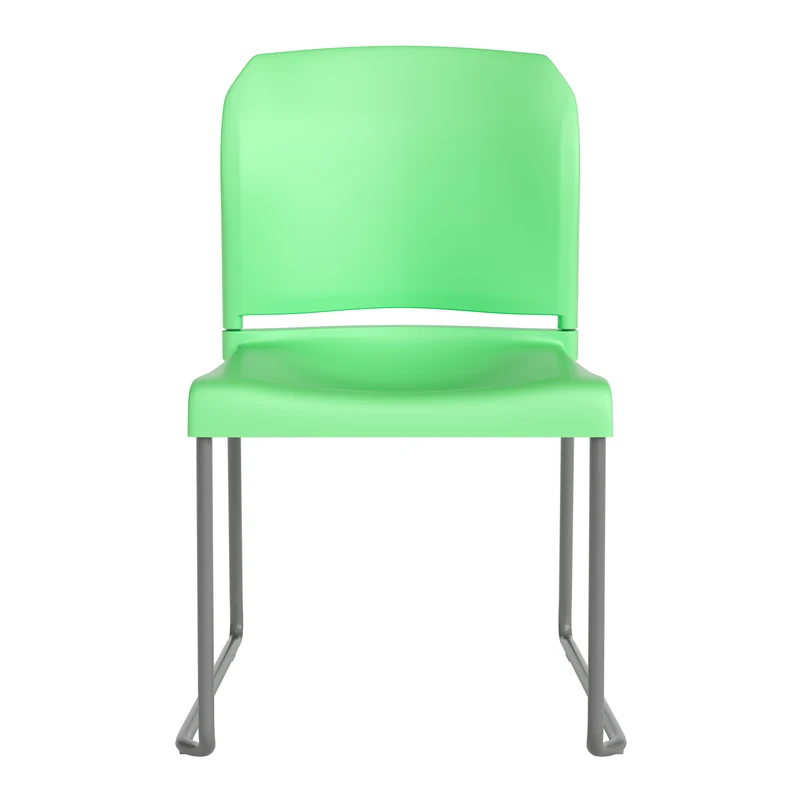 Home and Office Guest Chair Full Back Contoured Sled Base Stack Chair
