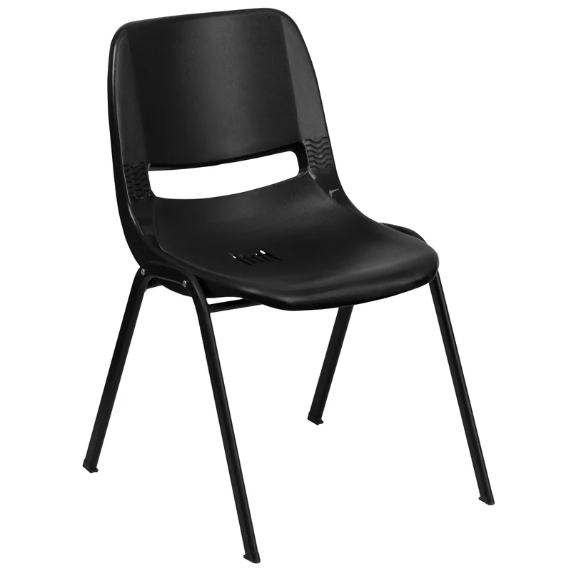Ergonomic Shell Student Stack Chair - Classroom Chair / Office Guest Chair