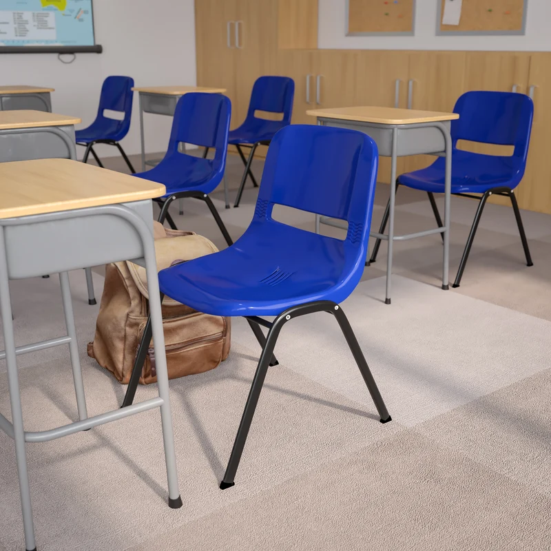 Ergonomic Shell Student Stack Chair - Classroom Chair / Office Guest Chair