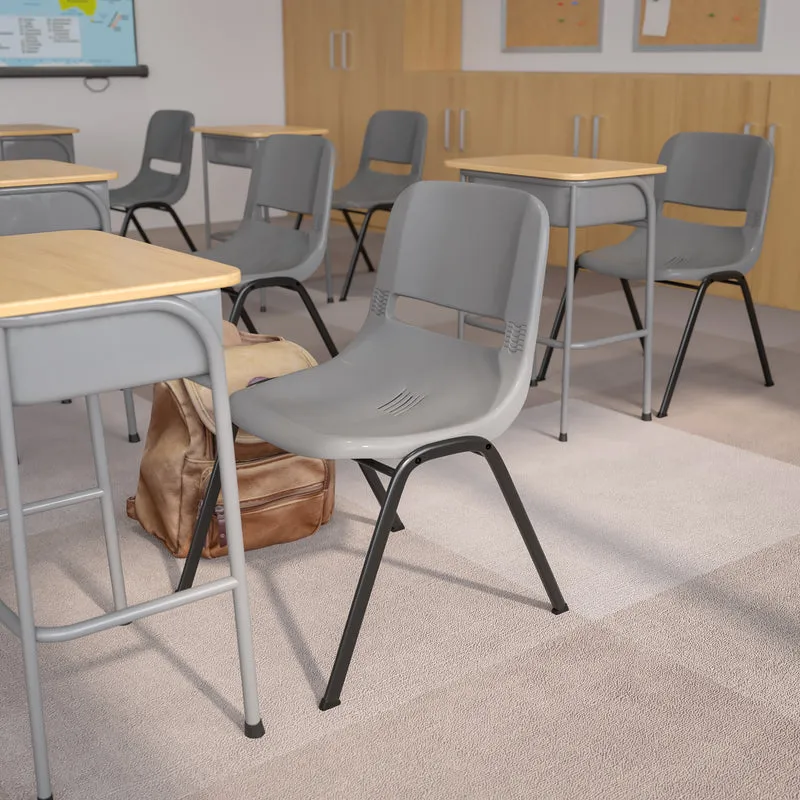 Ergonomic Shell Student Stack Chair - Classroom Chair / Office Guest Chair