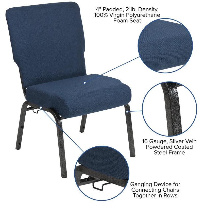 20.5 in. Molded Foam Church Chair