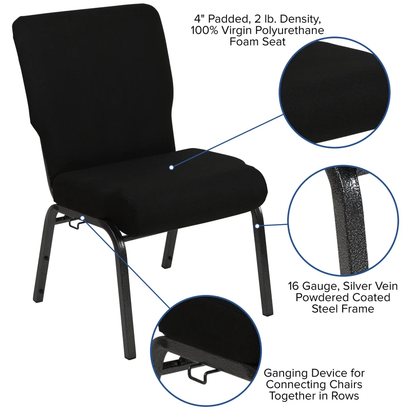 20.5 in. Molded Foam Church Chair