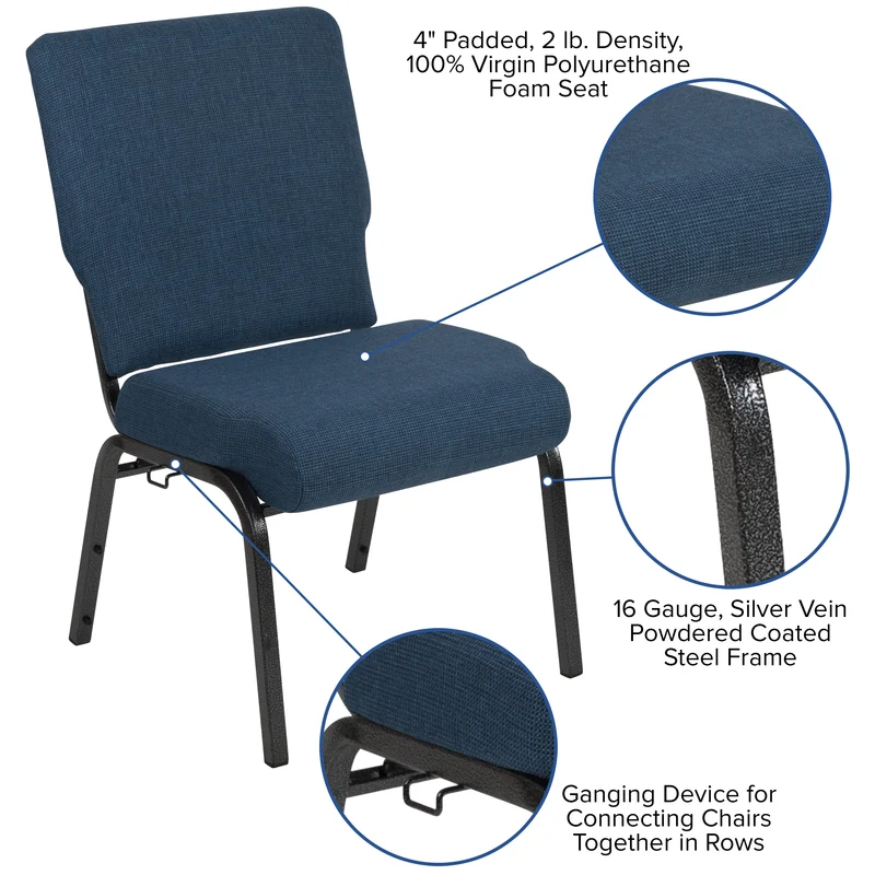 20.5 in. Molded Foam Church Chair