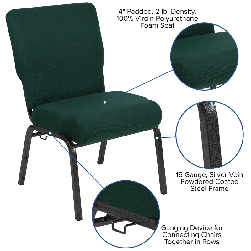 20.5 in. Molded Foam Church Chair