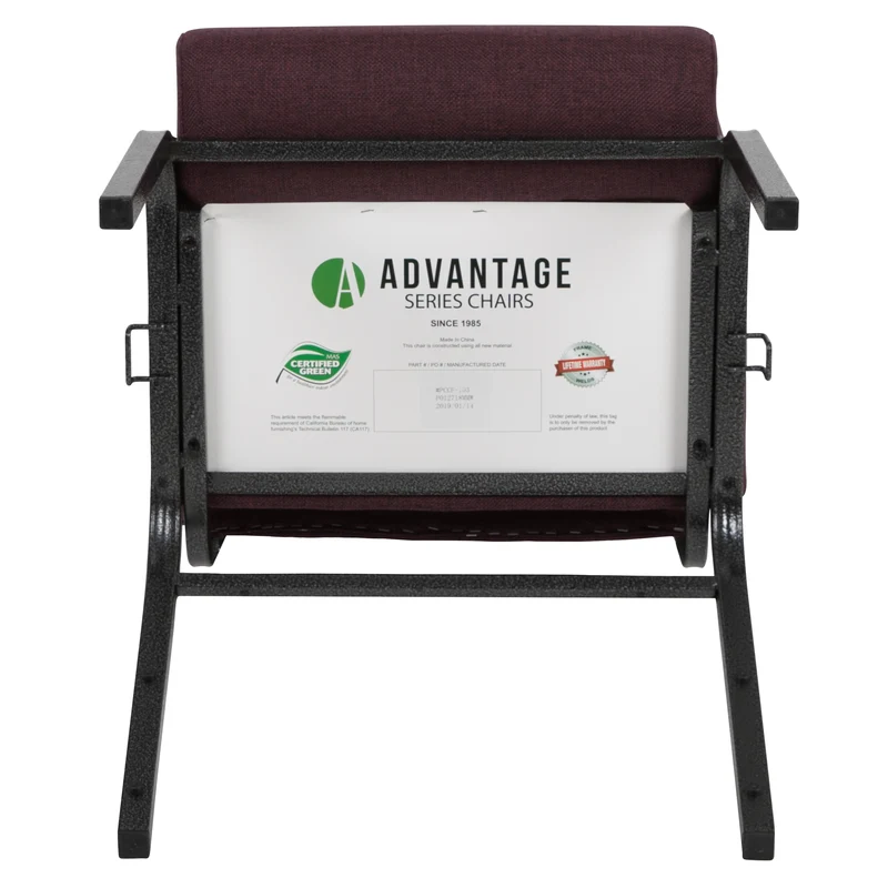 20.5 in. Molded Foam Church Chair