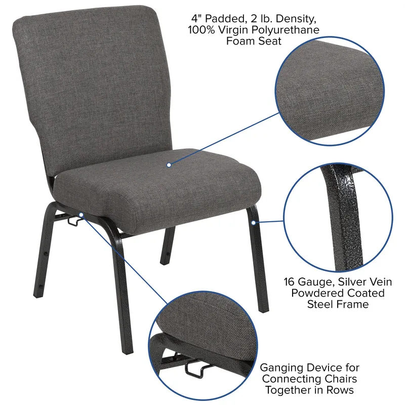 20.5 in. Molded Foam Church Chair