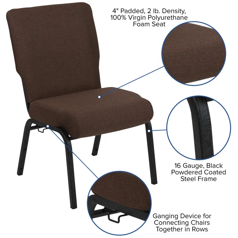 20.5 in. Molded Foam Church Chair