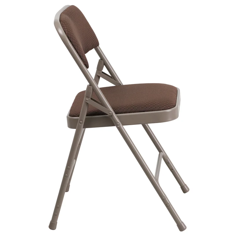2 Pack Home & Office Party Events Fabric Padded Metal Folding Chair