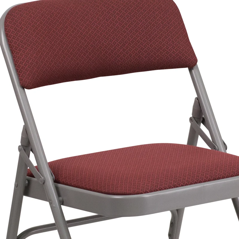 2 Pack Home & Office Party Events Fabric Padded Metal Folding Chair