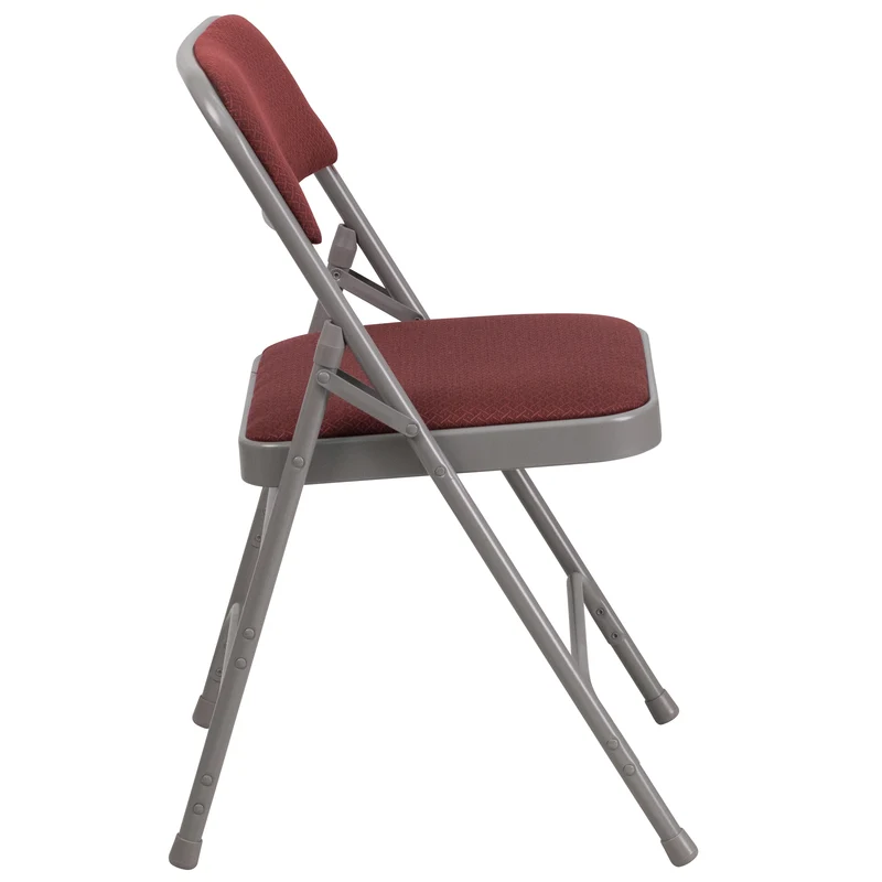 2 Pack Home & Office Party Events Fabric Padded Metal Folding Chair