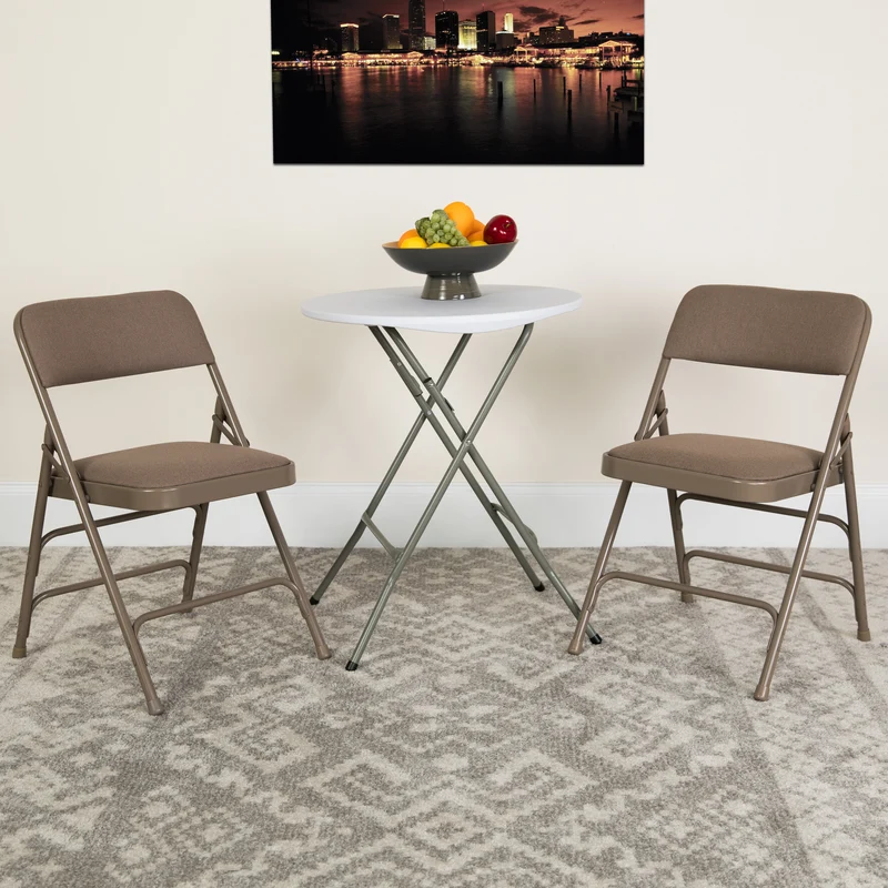 2 Pack Home & Office Portable Party Events Padded Metal Folding Chair