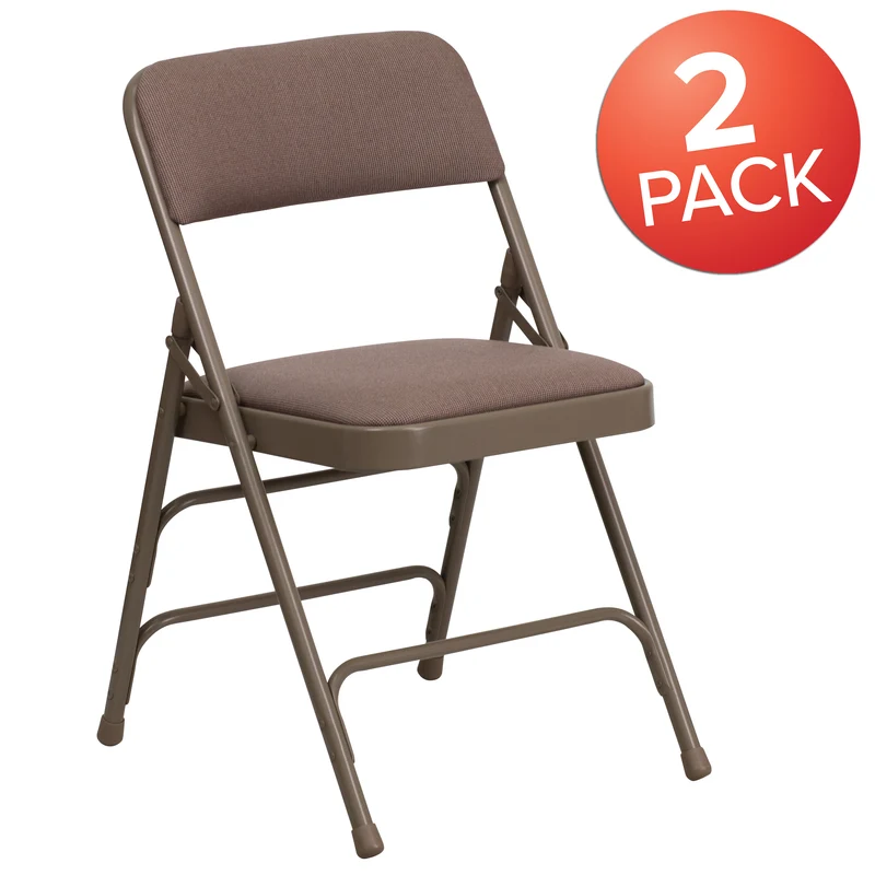 2 Pack Home & Office Portable Party Events Padded Metal Folding Chair