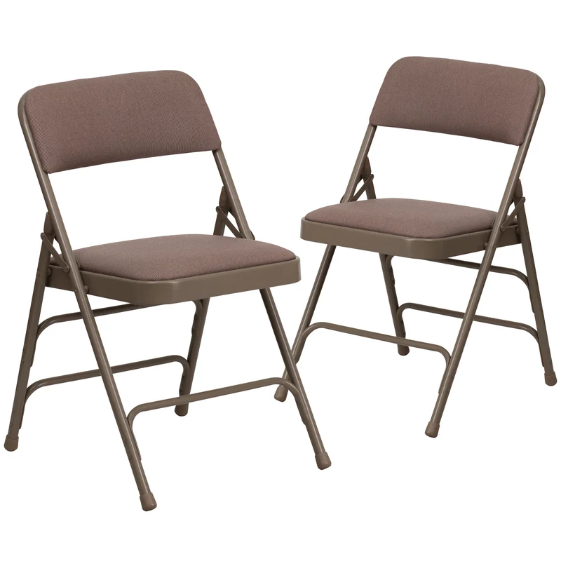 2 Pack Home & Office Portable Party Events Padded Metal Folding Chair