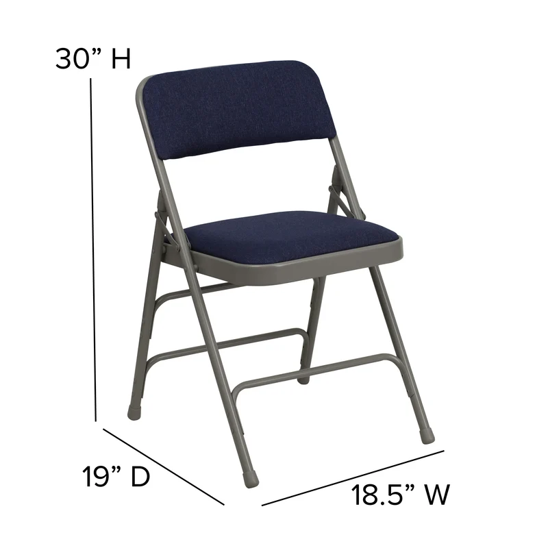 2 Pack Home & Office Portable Party Events Padded Metal Folding Chair