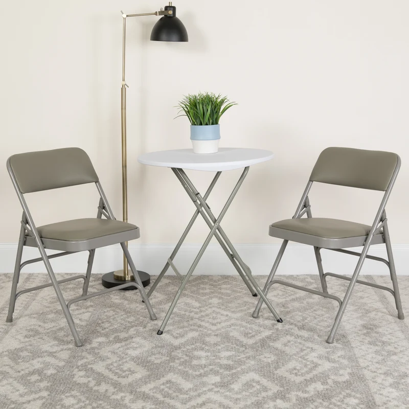 2 Pack Home & Office Portable Party Events Padded Metal Folding Chair