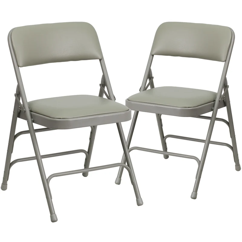 2 Pack Home & Office Portable Party Events Padded Metal Folding Chair