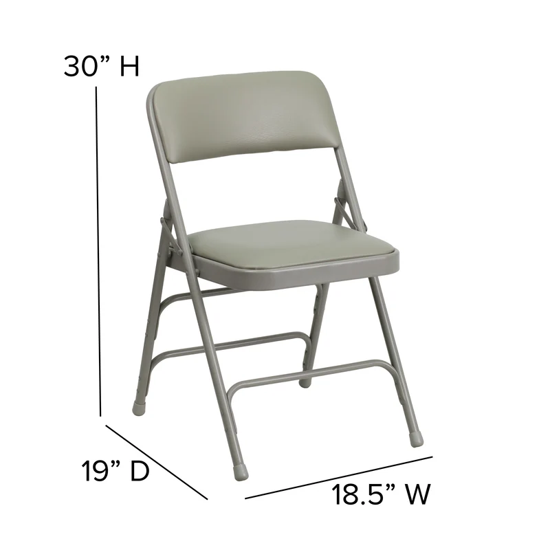 2 Pack Home & Office Portable Party Events Padded Metal Folding Chair