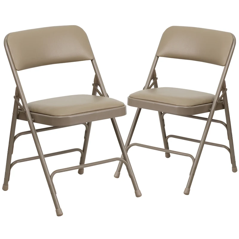 2 Pack Home & Office Portable Party Events Padded Metal Folding Chair