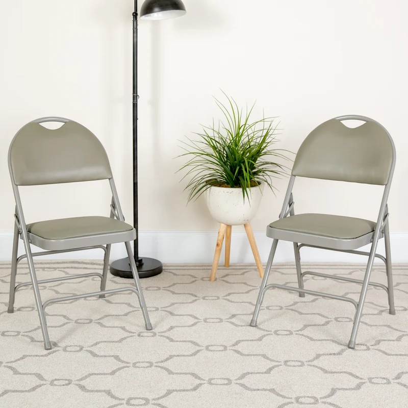 2 Pack Home & Office Easy-Carry Party Events Padded Folding Chair